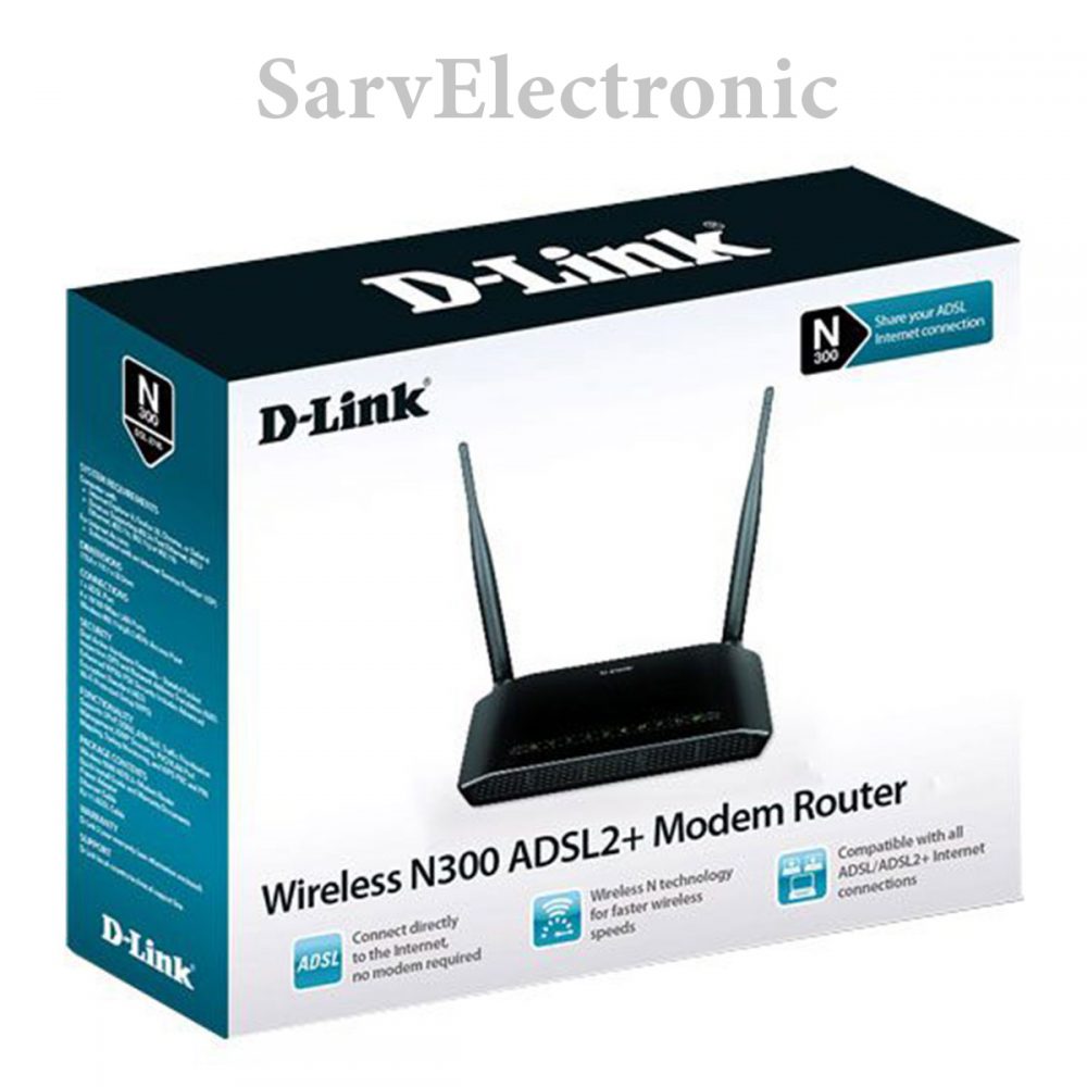 مودم D-Link DSL 2740 U - سرو الکترونیک-دیلینک-قیمت-2740-مشخصات-بررسی